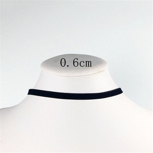 Korean Fashion Womens Accessoires Punk Gothic Soft Black Vel