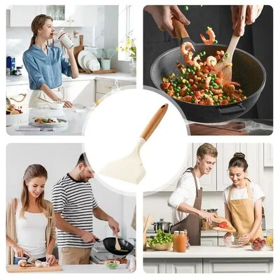 Silicone Spatula Cooking Utensils Beef Meat Egg Kitchen Scra
