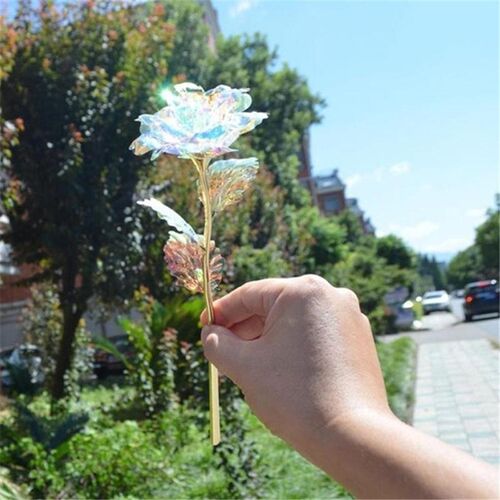 1pcs Simulation Rose Lasts  Love Flowers With Light Wedding