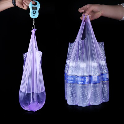Black portable garbage bag thick kitchen rubbish litter bag