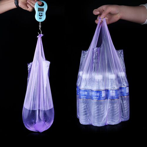 Black portable garbage bag thick kitchen rubbish litter bag