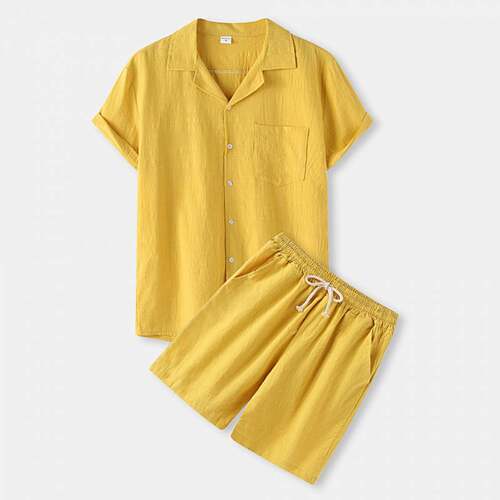 New mens casual suit European size solid color cotton and l