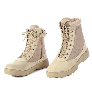 2025 New Us Military Leather Boots for Men Combat Bot Infant