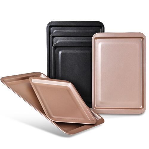 Nonstick Baking Pan for DIY Home Rectangular in 2 Colors Siz