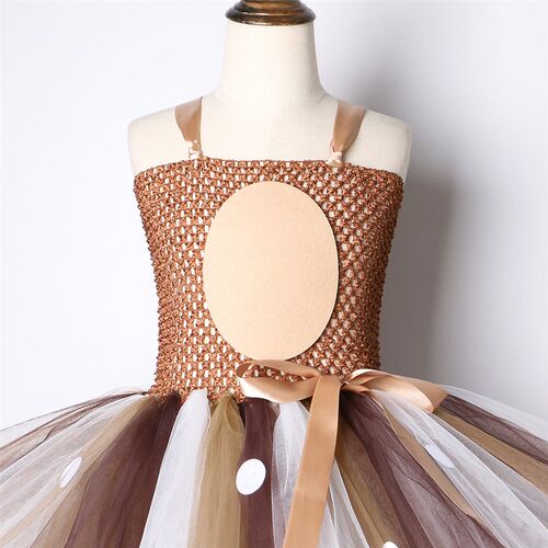 Deer Tutu Dress Girl Christmas Dresses with Headband Kids Ha