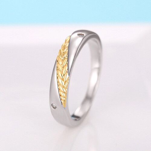 Wheat Rings 2Color Versatile Happiness Everlasting Wheat 2Co