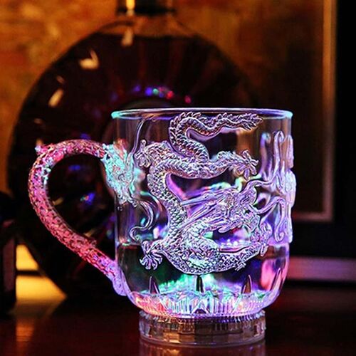 LED Flashing Color Change Water Activated Light Up Dragon Be