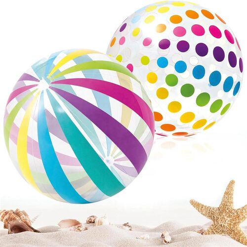 40CM Inflatable Beach Ball - Jumbo Colorful Pool Toys for Sw