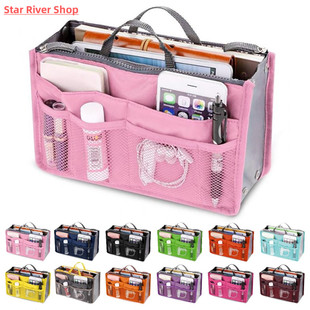 Women Large Organizer Bag Handbag Purse Travel Insert Nylon