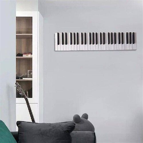 Creative Wooden Piano Keys Storage Racks Wall Mounted Coat