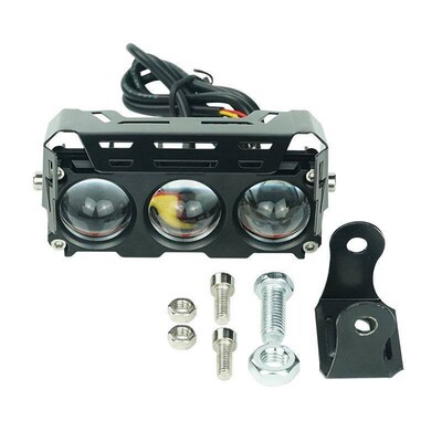 Motorcycle Spotlight White Yellow Two-color Motorcycle Headl