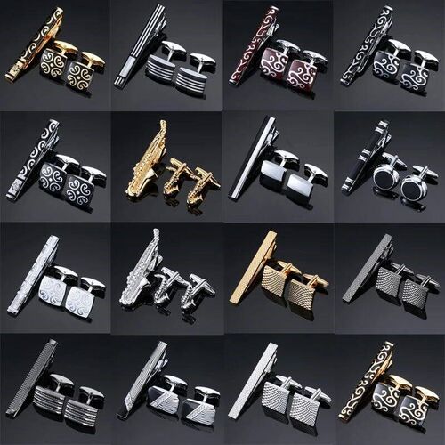 High Quality Cuff links necktie clip for tie pin for mens g