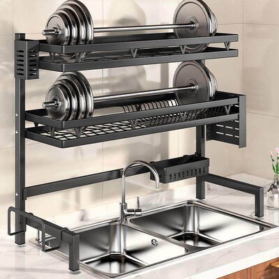 3-Tier Strong Rack kitchen drop large dish rack shelf bowl