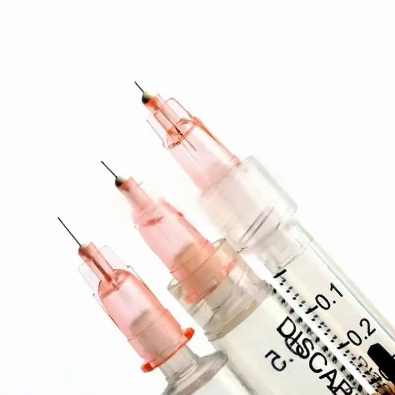 100PCS/Box 34G 1.5mm 2.5mm 4mm 6mm 8mm Tattoo Needle Transpa