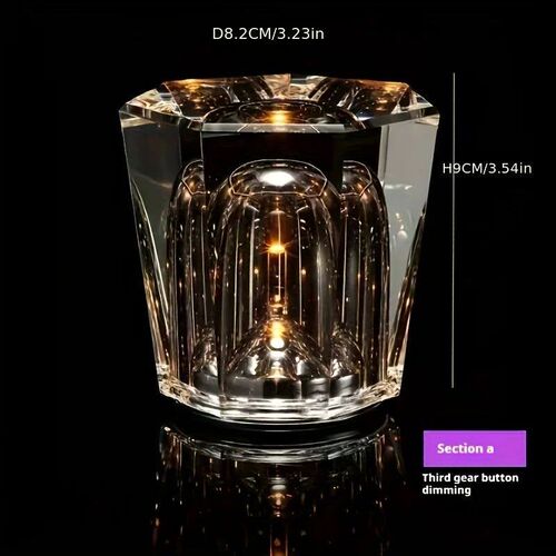 Crystal Diamond Night Light Restaurant Bar Table Light Atmos
