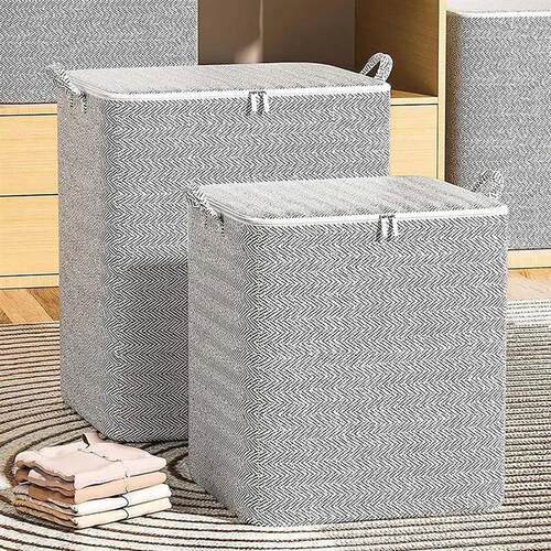 Storage Bins With Lids Closet Organizers Space Saving Moving