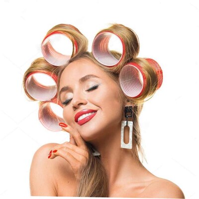 Hair Rollers Self Grip Hook Hair Curlers Heatless Hair Rolle