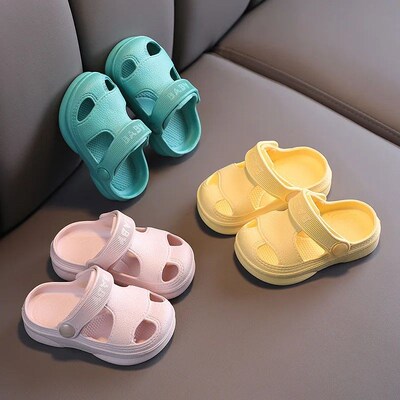 Summer New Baby Shoes Kids Slippers 2023 Children Nice Non -