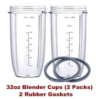 Replacement Parts 32oz Blender Cups NutriBullet 600w 900w
