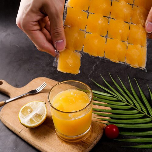 10pcs/pack Ice Cube Mold Disposable Self-Sealing Ice Cube Ba