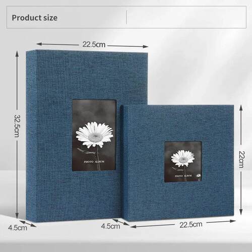 Linen Photo Album 6 Inch Interleaf Storage200 300 Pictures C