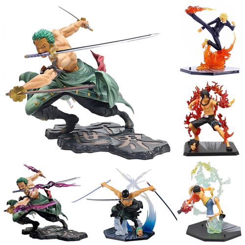 18CM One Piece Luffy Figure Roronoa Zoro Three-Blade Sa-Maxi