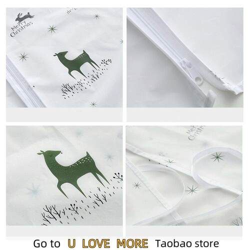 Plastic Washing Machine Dust Cover Multicolor Snowflake Elk