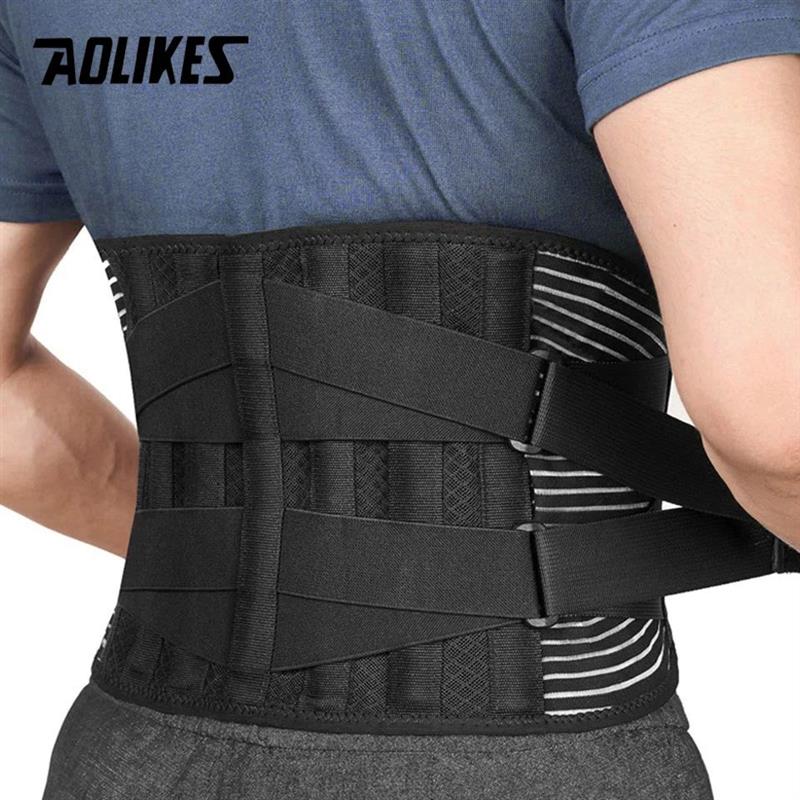 Lower Back Brace with 6 Stays Anti-skid Orthopedic lumbar Su - 实物图