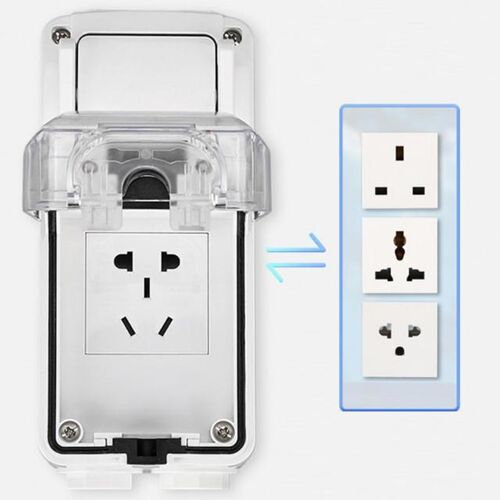 US/UK Plug Electrical Wall Socket Waterproof Outdoor Power O