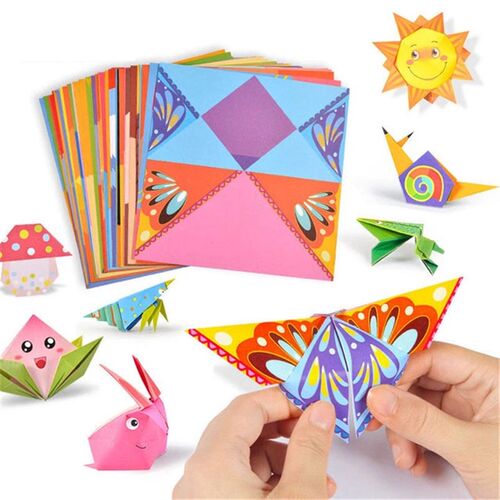 54Pages 3D Origami Paper DIY Kids Craft Toys Cartoon Animal