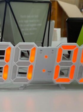 3D LED Digital Alarm Clock Electronic Luminous Night Table