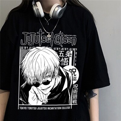 Tshirt Manga Japanese Anime Jujutsu Kaisen T Shirt Men gojo