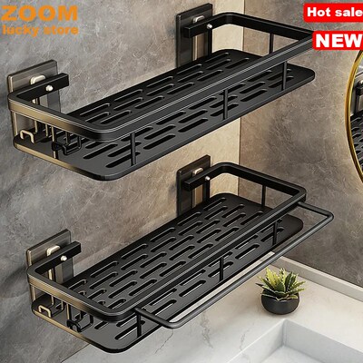 Shower Caddy aluminium Bathroom Shelves Organizers rack