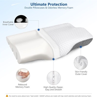 Cervical Anti Snore Pillows for Sleeping Neck Pain Relief 枕