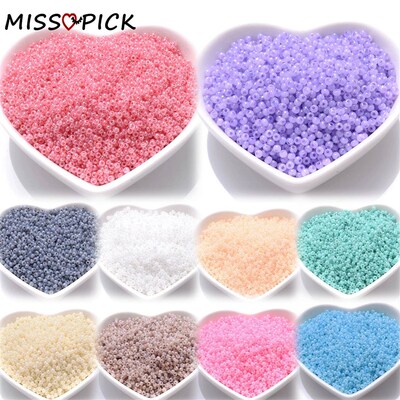 1000Pcs 2mm Imitation Jade Seed Beads Loose Spacer Beads For