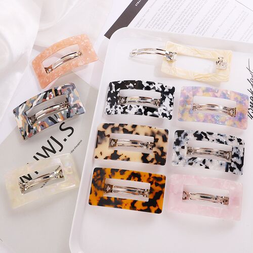 Fashion Acetate Geometric Hair Clips for Women Girl Headband