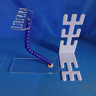 新型麻醉呼吸回路管架 万向型可旋转医院用蓝色螺纹管支架可