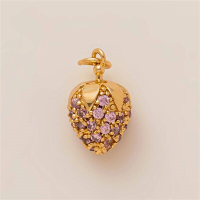 rendy Four Leaf Clover Fruit Croissant DIY Pendant Charms fo