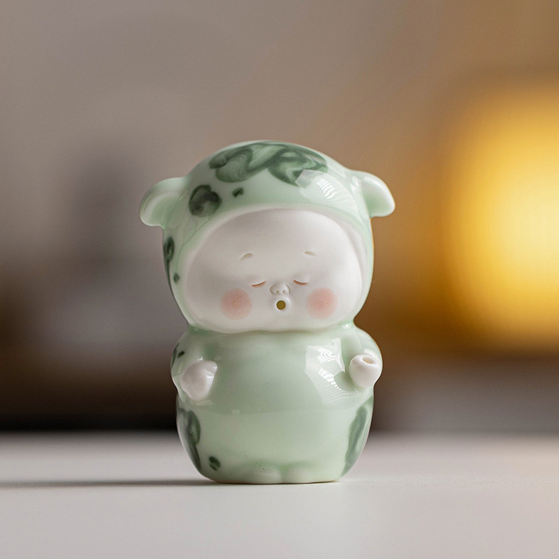创意陶瓷小胖虎摆件生肖吉祥物可爱小猪客厅桌面玄关柜装饰品摆设,家居饰品,装饰摆件,淘宝优惠券,粉丝福利购,淘宝优惠卷