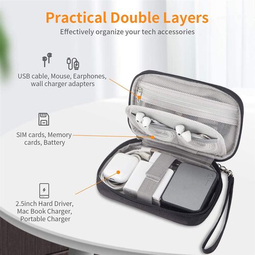 Cable Gadget Organizer Storage Bag Pouch Portable Electronic