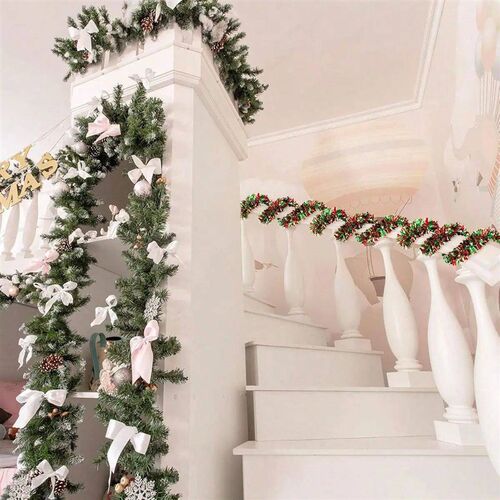 Christmas Tree Garland Sparkling Party Garland Hanging Decor