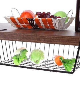 Kitchen Rack Hanging Under Cupboard Iron Storage Shelf Mesh