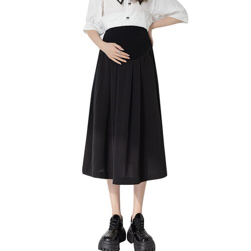 Real Shot 2022 New Maternity Dress Skirt Summer Fashion High
