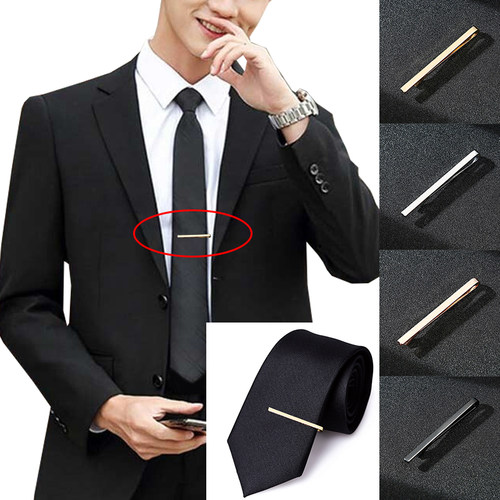 Simple Fashion Tie Clips MenS Metal Necktie Daily Business