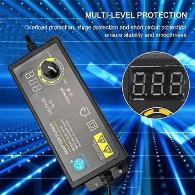 3-12V 8A Variable Switching Power Adapter Adjustable AC To