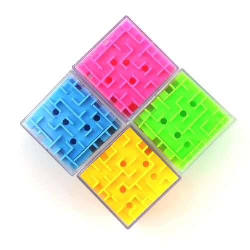 Patience Games 3D Cube Puzzle Maze Toy Hand Game Case Box Fu