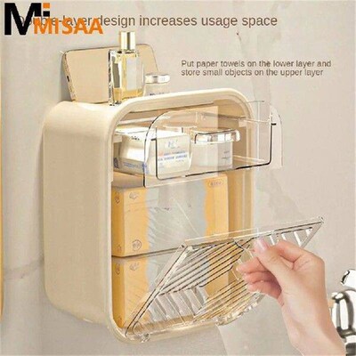 Sanitary Napkin Box Wall-hanging Household White White
