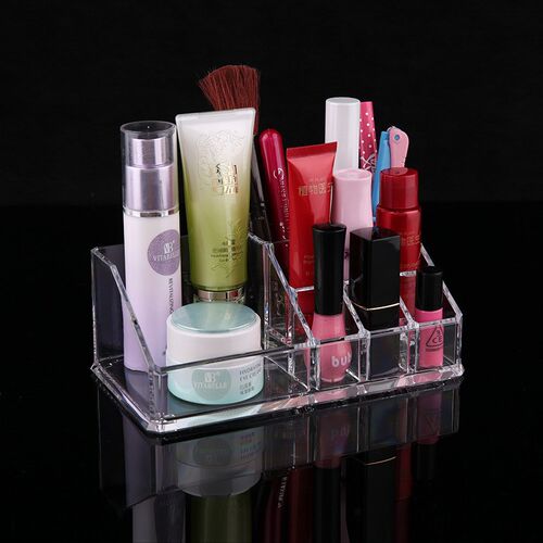9 Grid Acrylic Makeup Organizer Storage Box Cosmetic Box Lip