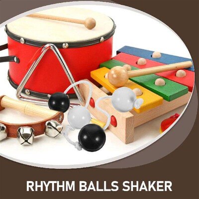 2 Pcs Rhythm Ball Musical Instrument Shaking Balls
