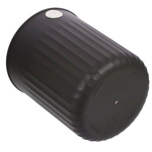 Round Trash Can Garbage with Lid Black Toilet Bin High